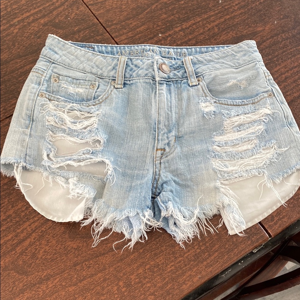 American Eagle Outfitters Blue Jean Cut-Off Shorts
